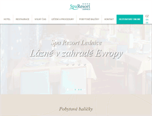 Tablet Screenshot of lazne-lednice.cz